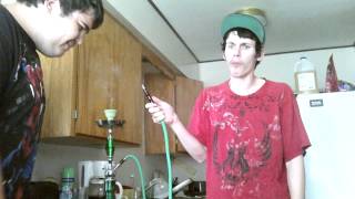 JUSTIN SMOKING HIS HOOKAH WITH STEVE