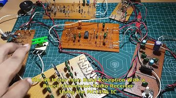 Direct Conversion Radio Receiver Using the MC1496 IC Double Balanced Product Detector  - Demo 2