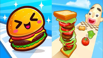 Food Run VS Sandwich Runner - Gameplay Walkthrough All Levels (Android, iOS) Part 7