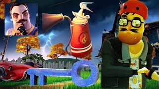 Hello Neighbor 2 - HOW TO GET SECRET FIRE EXTINGUISHER & Blue Key Gameplay Walkthrough Alpha 1 screenshot 5