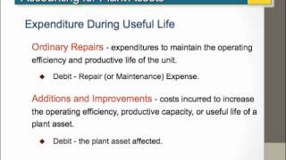 ACCT201 Ch9.2 - Accounting For Plant Assets