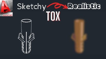 [AutoCAD 2012 / 2020 / 2021 | 3D Sketchy to Realistic Model] Tox Plastic Screw