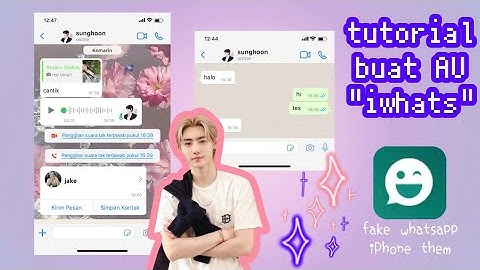 Tutorial buat AU untuk pemula (cara membuat fake chat full) aplikasi buat AU/Alternative Universe