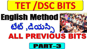 english methodology bits for TET,DSC EXAMS PART-3|ENGLISH method|english method paper1/2