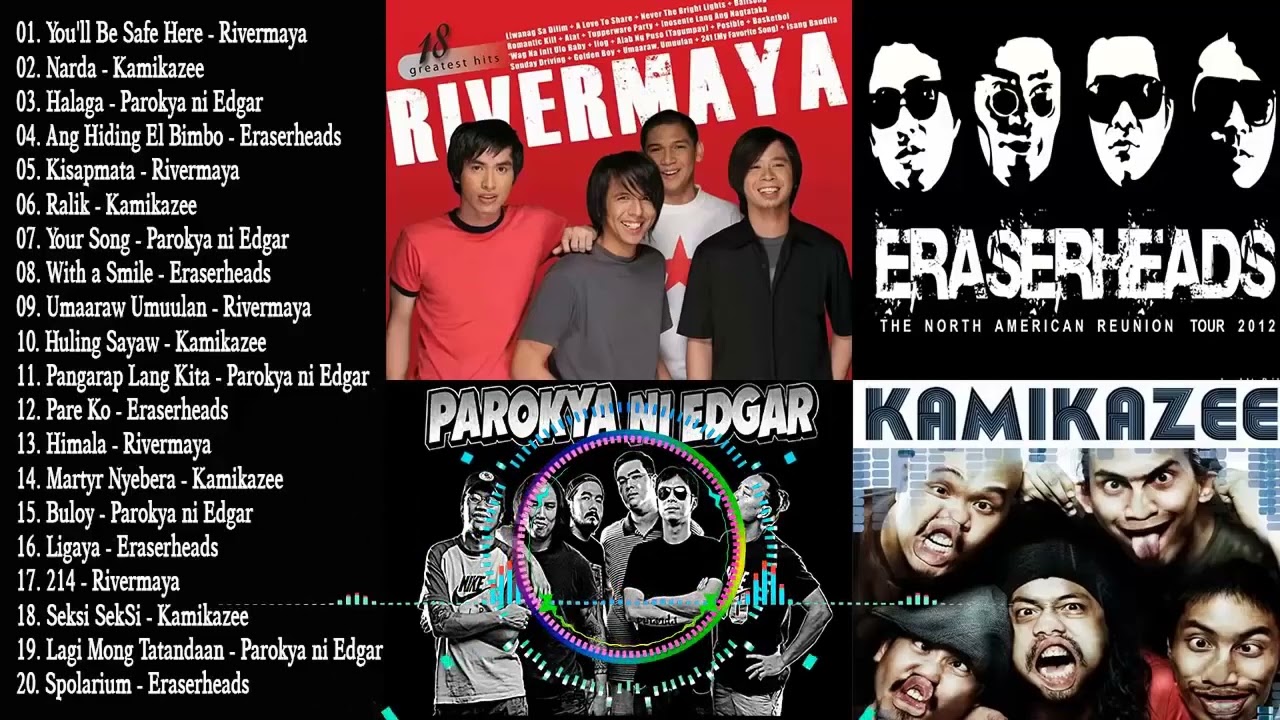 Hale, Cueshe, Rivermaya, 6Cyclemind, Kamikazee  BATANG 90's   TUNOG KALYE   Nonstop OPM Pinoy mp4