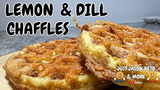 Dilliciously Crisp Lemon Dill Chaffles You Need To Try! #chaffle #keto #ketorecipes