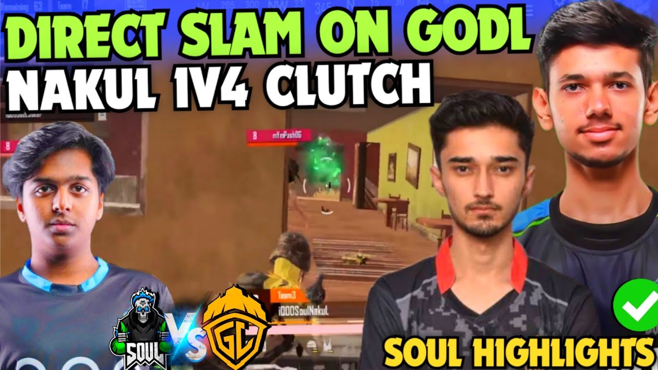 iQOOSouL Wipes GodL in Seconds 😳 SouL Nakul 1v4 Clutch 🔥 Team SouL 🚀 ...