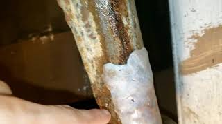 patch leaky cracked waste drain pipe with epoxy putty fast repair