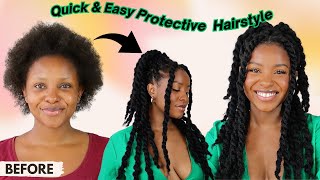 DIY Marley Twists: Quick & Easy Protective Hairstyle | 4C Hair