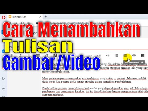 Video: Cara Mengisi Blog