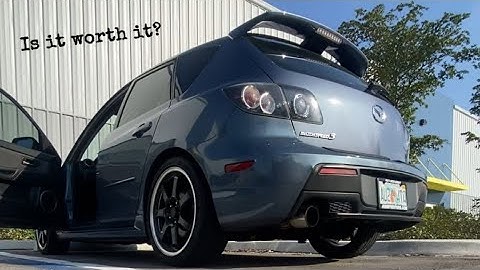Mazdaspeed 3 with resonator deleted exhaust