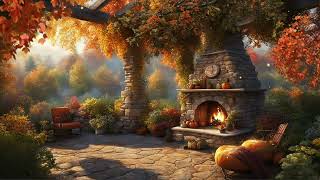 AUTUMN FIREPLACE AMBIANCE TV WALLPAPER WARM SOFT JAZZ INSTRUMENTAL NOSTALGIC FALL TV ART WITH MUSIC screenshot 3