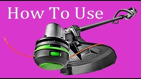 EGO Trimmer How To Use