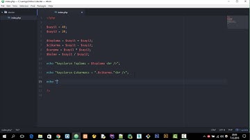 3. Php Dersleri - Değişkenler Örnek Uygulama