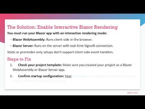 Fixing Non-Responsive Buttons in a Blazor EditForm
