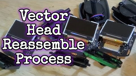 Full Vector Head Reassemble Process after Screen Replacement #ai #robot #repair #screen #vector