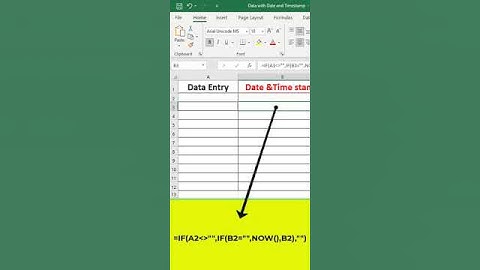 Excel Automatically Date & Time Stamp When Data is Entered - Step-by-Step