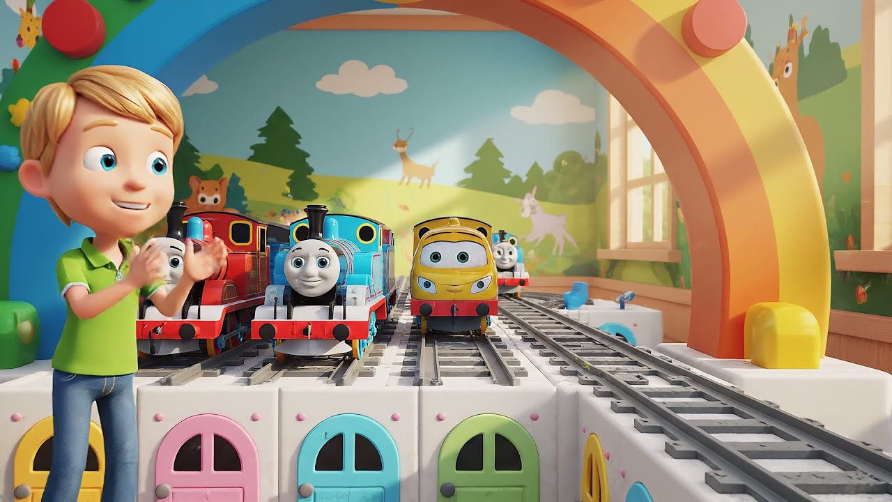 Five Little Toy Trains Click Click Click | Nursery Rhymes for Kids & Baby Songs