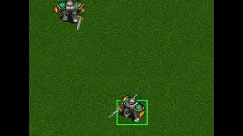 2nd test Warcraft 3 footman in Warcraft 2. Normal sprites
