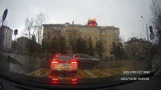 Driving in Moscow region: Лыткарино - Верхнее Мячково 30/10/2022 (timelapse 4x)