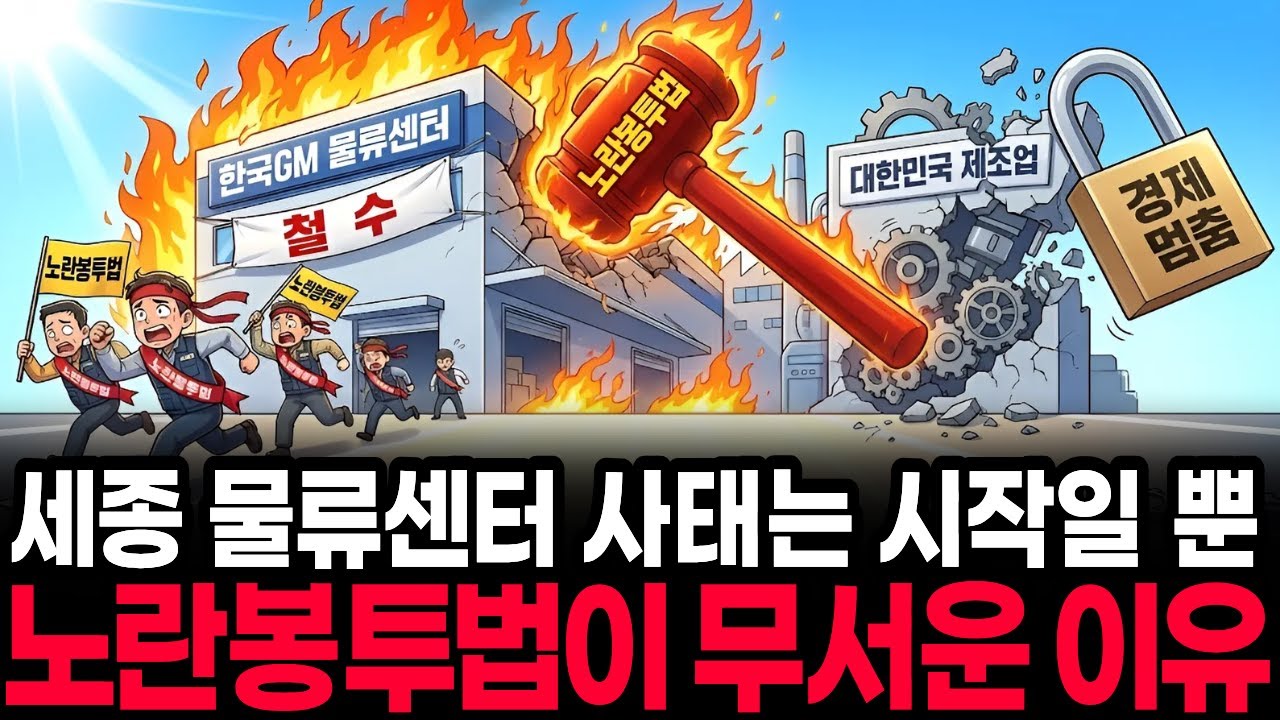 노란봉투법 통과하면 GM이 대한민국 제조업 철수 가능성 커진다고? 한국 경제 위기