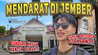 Bandara TerKECIL di Jawa😱⁉️ Terbang dari Bali✈️ 4 Jam di JEMBER: Makan Gudeg Pecel, Susu Rembangan😋