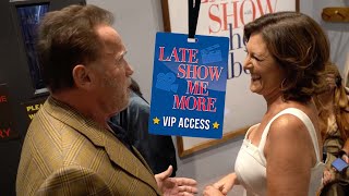 Late Show Me More: Backstage with Arnold Schwarzenegger \& Evie Colbert!