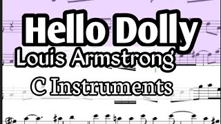 Hello Dolly Flute Violin Sheet Music Backing Track Play Along Parura