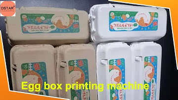 automatic egg box printing machine in China