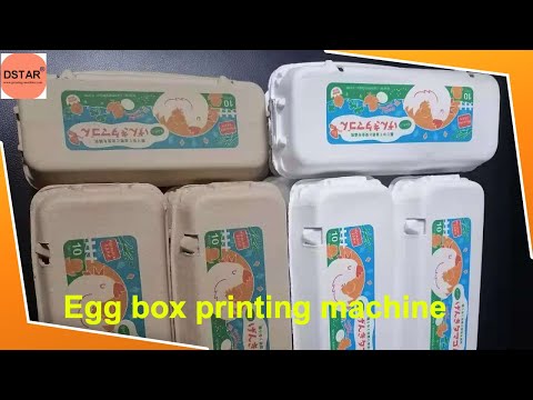 automatic egg box printing machine in China
