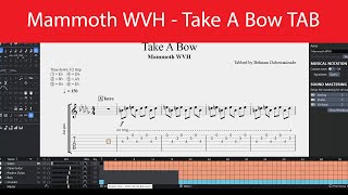 Mammoth WVH - Take A Bow Main Riffs Guitar TAB(Eb Standard)