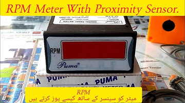 RPM Meter with Sensor / RPM Meter ( Puma ) Working review and  Connections