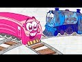 Pencilmate CONDUCTS A Train! | Animated Cartoons Characters | Animated Short Films