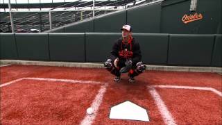 Dempsey's Dugout: Caleb Joseph demonstrates how to block a pitch as a catcher