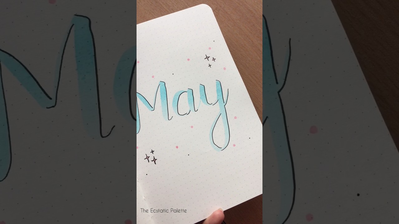 May Bullet Journal Cover 🌷