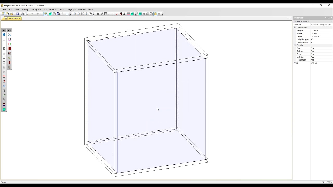 Change the units between metric and imperial in Polyboard