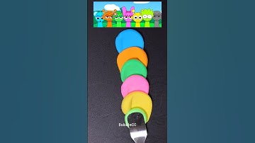 Guess the mixed colors of 5 Sprunki #colormixing #oddlysatisfying #mixingthings #sprunki