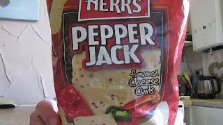 Herrs Pepper Jack Cheese Curls - 2.99P -156G - Farmfoods - Food Review