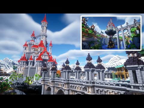 【マイクラ建築】カルデラに巨大な城を作る。【真クラ】#20