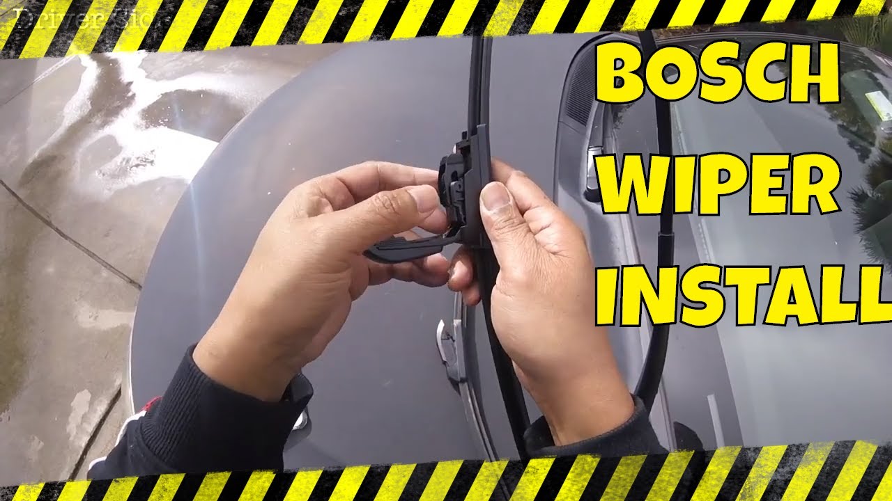 How To Install Bosch Wiper Blades - Quick & Easy Way - YouTube