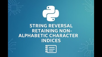 String Reversal Retaining Non-Alphabetic Character Indices | Clean Python Logic | Interview-Focused