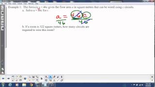 Lesson 1 6 Solving for a Variable