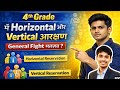 “4th Grade में Vertical &amp; Horizontal Reservation | General Fight मतलब?”