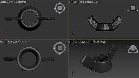 11 _WING NUT/BOLT  3DS MAX OBJECTS MODELING