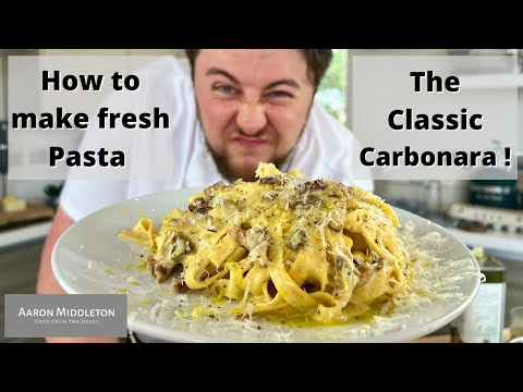 The Classic Italian Tagliatelle Carbonara / How to make