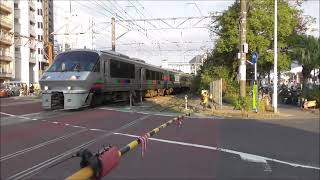 JR九州　783系　特急きりしま11号　ハイパーサルーン電車　懐かしの風景　和泉屋踏切　撮影日2019 12 9　（未公開）