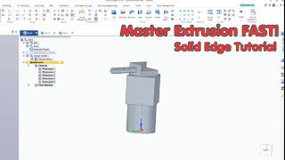 Solid Edge Tutorial: Turn Any 2D Sketch into a 3D Part (Beginner Friendly)