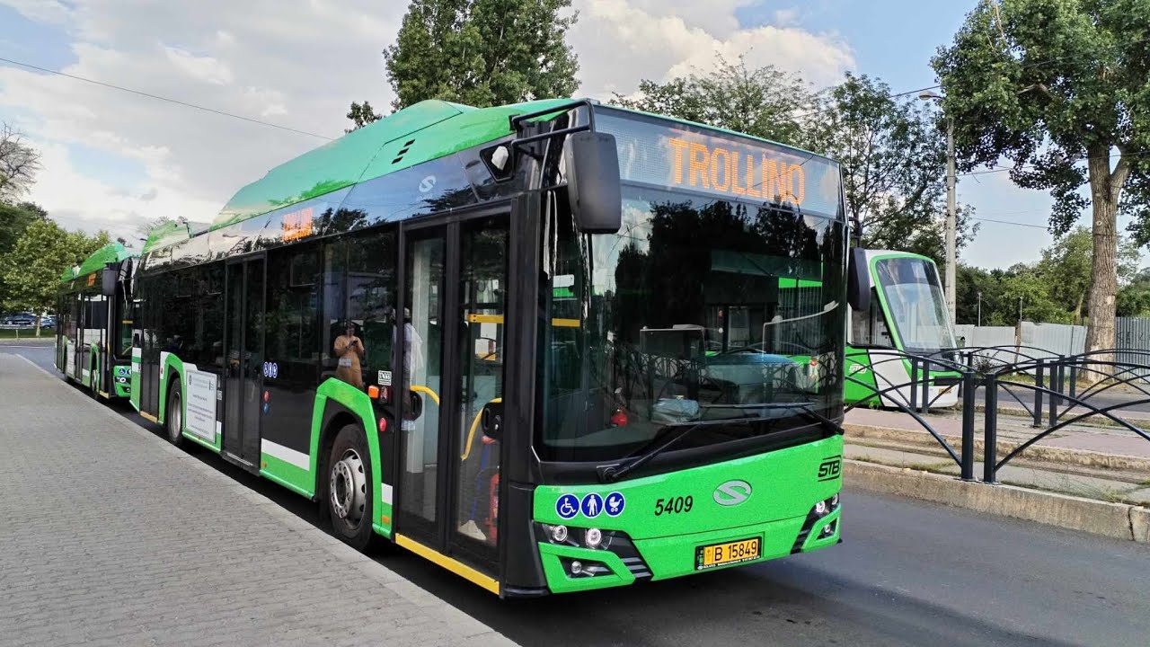 Cab View Linia 93 București SOLARIS Trollino.