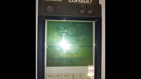 Nissan diagnostic device Consult 1 (Consult I) - internal battery change, system program recovery