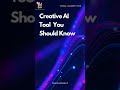 Do You Know | Creative AI Tool You Should Know | AI Designs Tools | #shorts #ai #aitool
